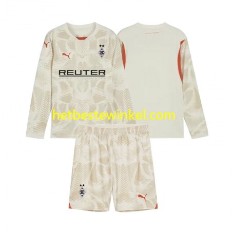 Borussia Monchengladbach Voetbalshirts Doelman Kind Thuis 2024-25 - LS